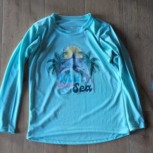 Kids Long Sleeve Tee - Blue